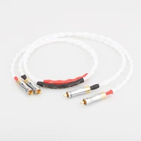 pure silver cable a082 gold rca 100 purity silver interconnect audio cable hifi pure silver rca cable audiophile