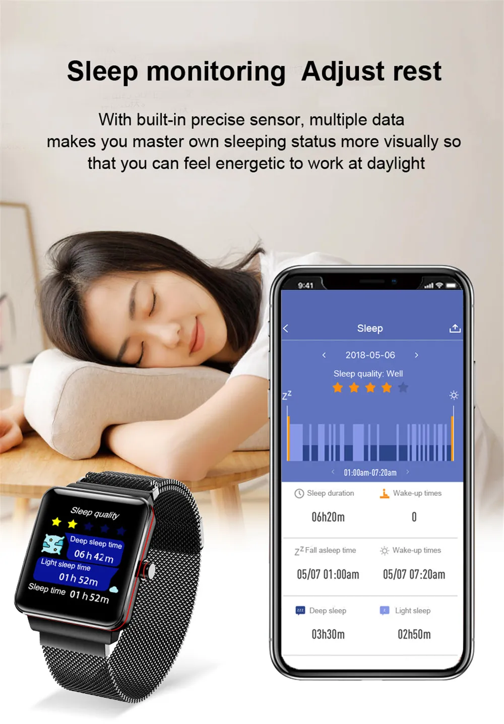 H10 Смарт-часы Для мужчин healthHeart артериального Давление подходит Смарт-часы с мониторингом IP67 Водонепроницаемый браслет Фитнес фитнес-трекер