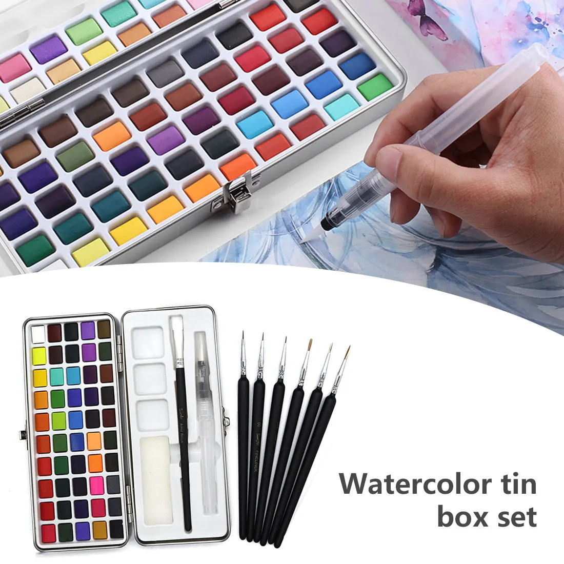 

Профессиональный Цвета акварельные краски в наборе 50/72/90 акриловыми красками для рисования принадлежности товары для рукоделия краски для ...