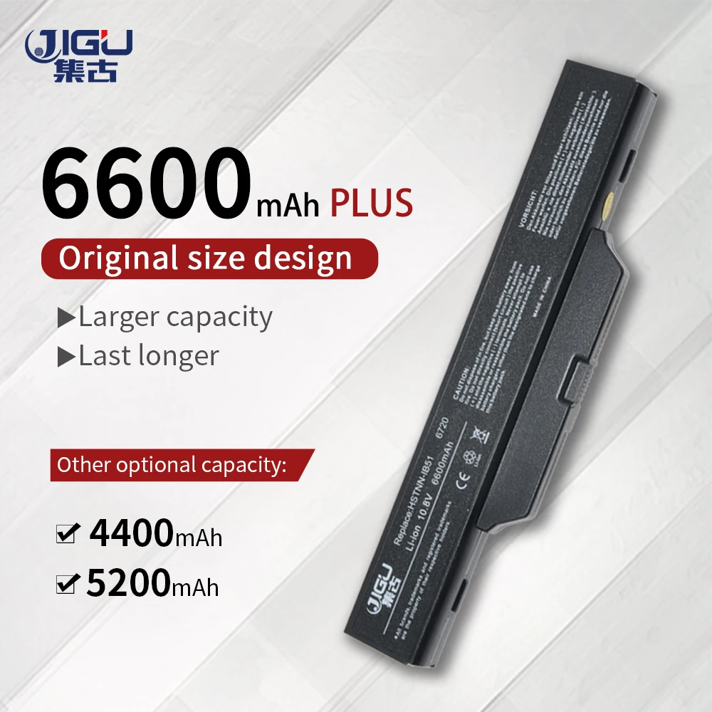 Сменный аккумулятор JIGU для ноутбука HP COMPAQ 510 610 615 6720 6735s 6730 6735 6820 6830S 451086-161 |