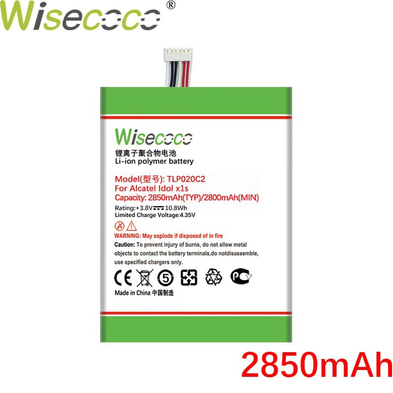 Батарея Wisecoco TLP020C2 2850 мАч для Alcatel Idol x1s 6034R S950 x 6037y 6040x6032 TCL телефон + номер