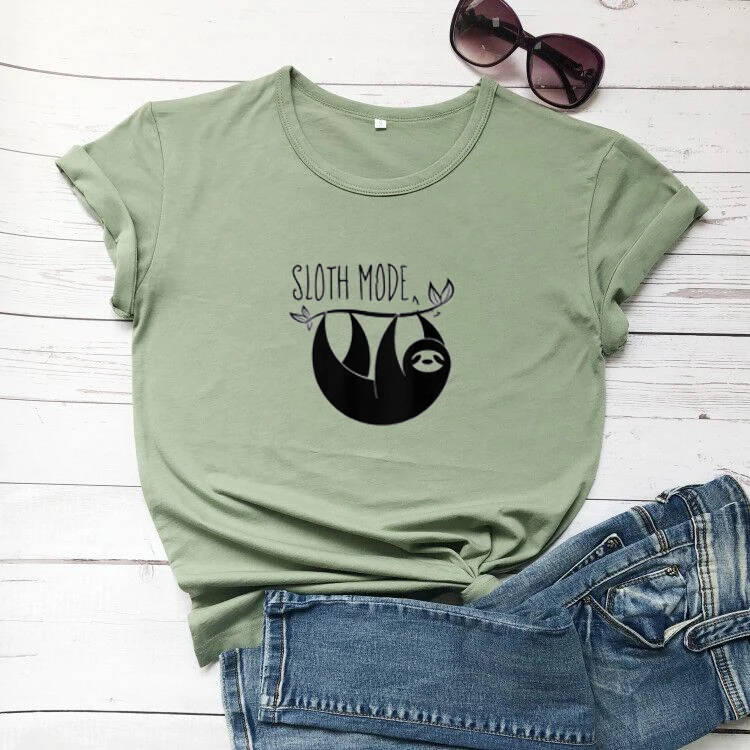 

Ленивец больше женщин Мода Чистый хлопок гранж tumblr kawaii гранж tumblr смешная футболка для вечерние хипстерские милые футболки молодежные Стиль...