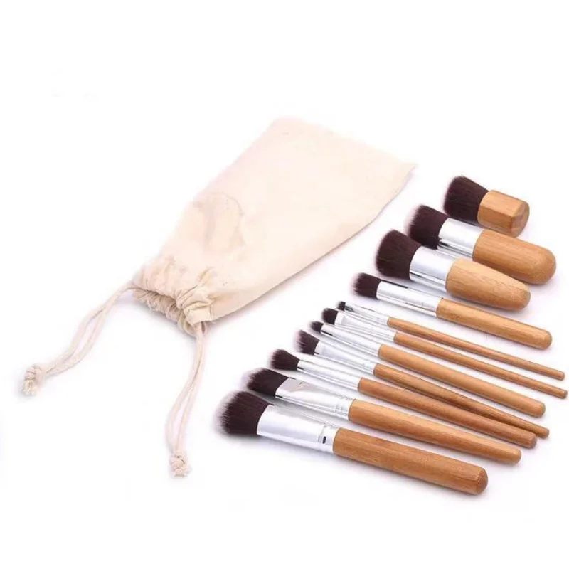 11 шт. основа кисть для консилера высокого светильник Румяна Пудра Тени век макияж
