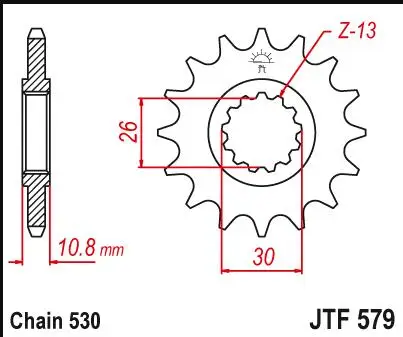 Звездочка для мотоцикла 530 16T 17T 18T YAMAHA FZS1000 Fazer FZ1 FJ1100 FJ1200 XJR1200 XJR1300 YZF R1|Звездочка