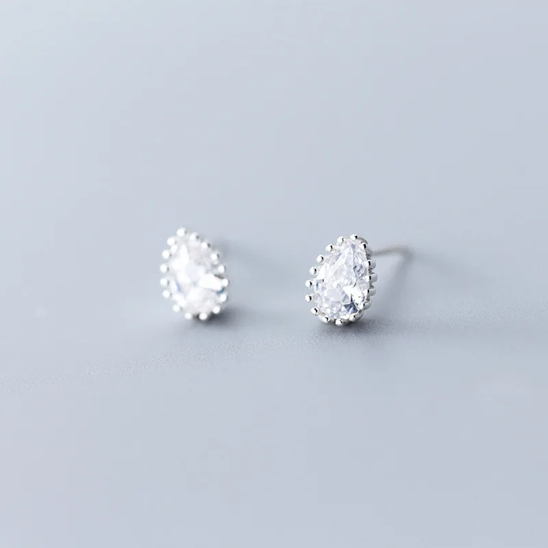 Горячая серьга гвоздик капля серьги для женщин кубического циркония