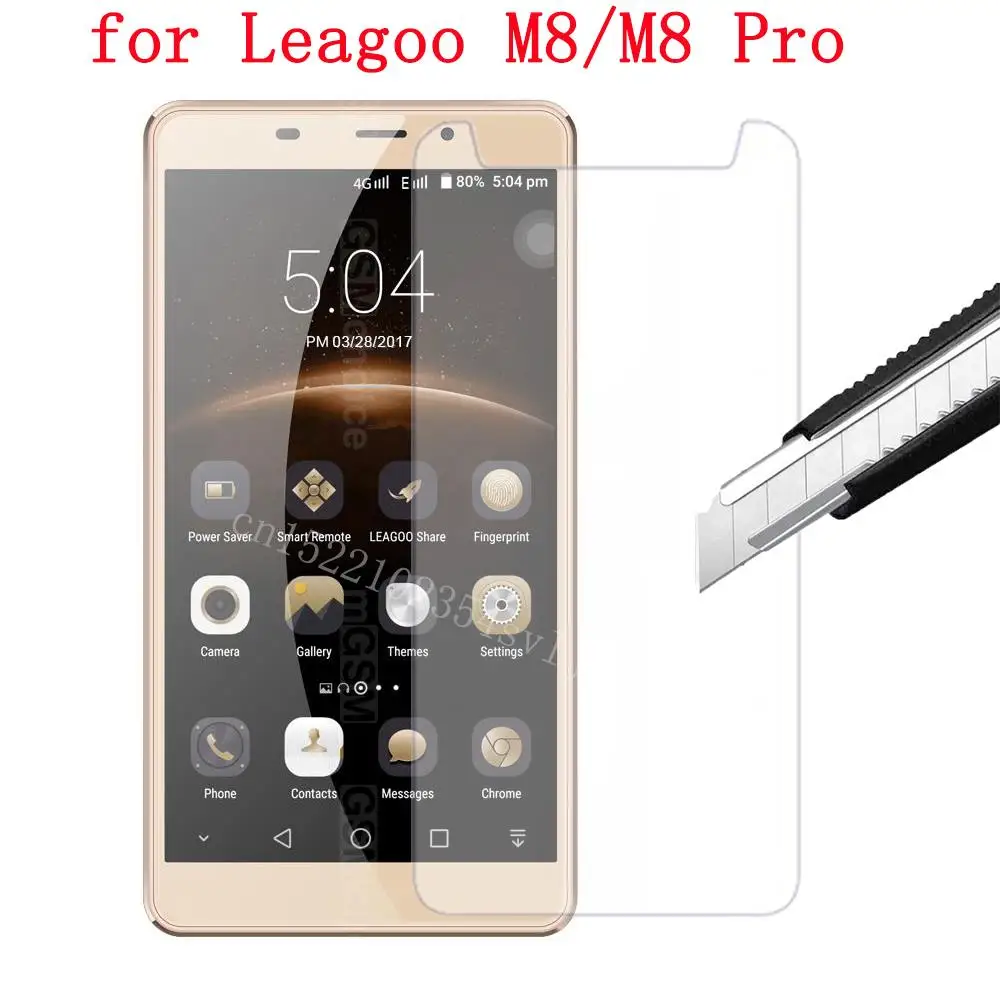 Закаленное стекло 2.5D для Leagoo M8 профессиональная защитная пленка