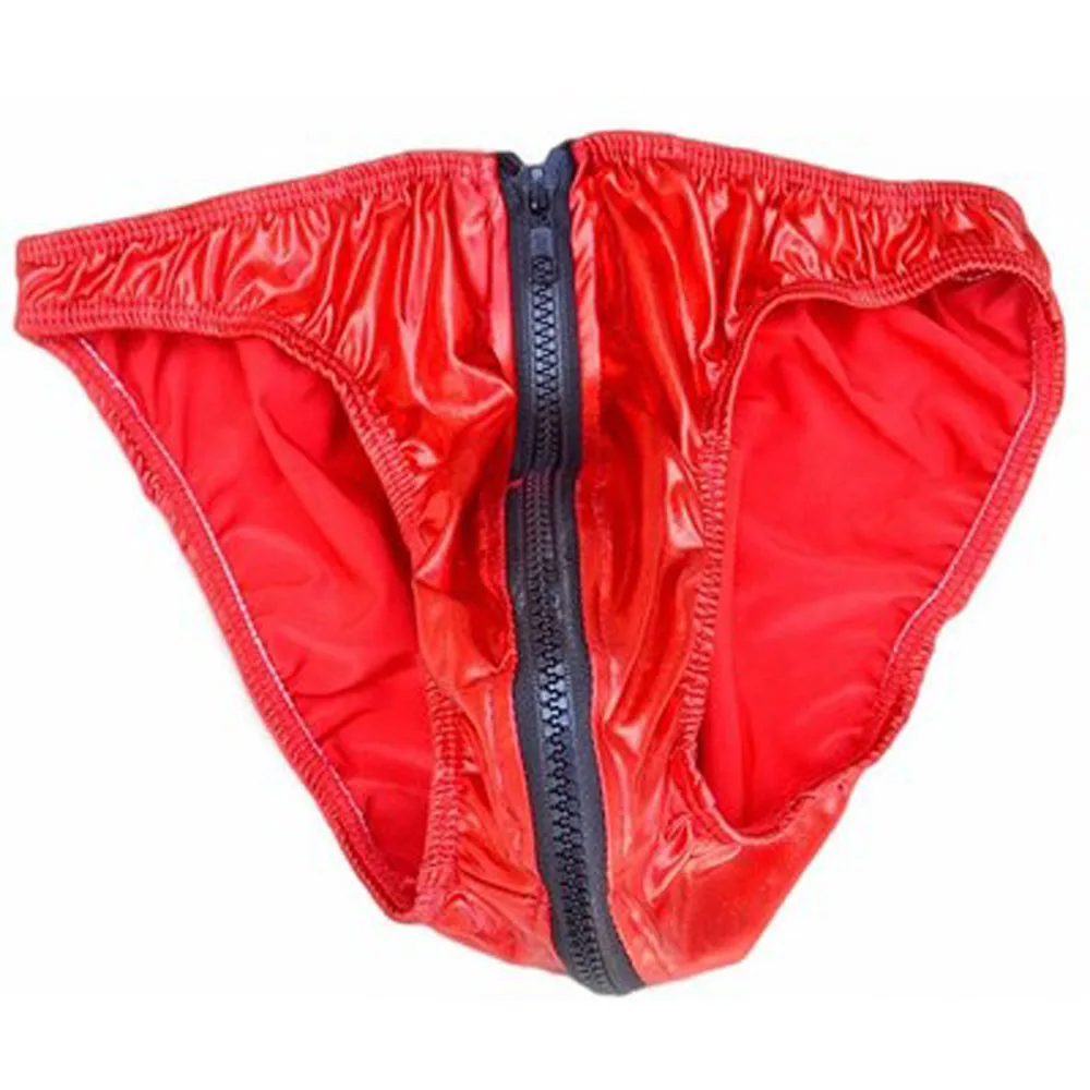 Мужское нижнее белье из ПУ кожи с заниженной талией сексуальные мужские трусы