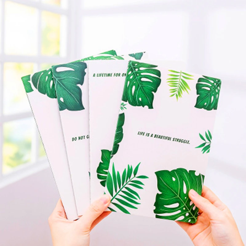 1Pcs 30 Sheets/Pad Creative Palm Leaf A5 Notebook For Students Simple Reading Diary Stationery School Office Supplies New | Канцтовары