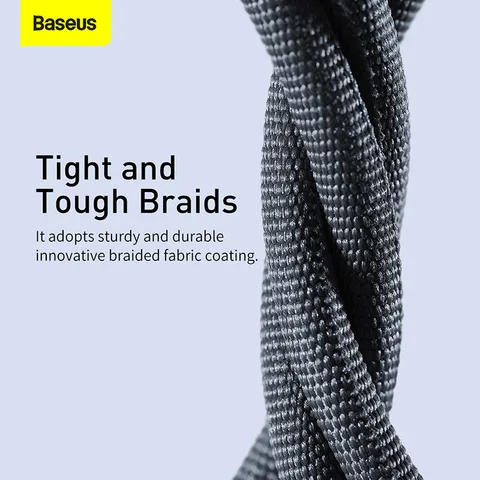 USB-кабель Baseus для iPhone 14/13/12/11 Pro/Xs Max/X/Xr/8/7 Plus, зарядное устройство 2,4a для быстрой зарядки, провод, шнур для iPad Pro, кабель для передачи данных, 2 м