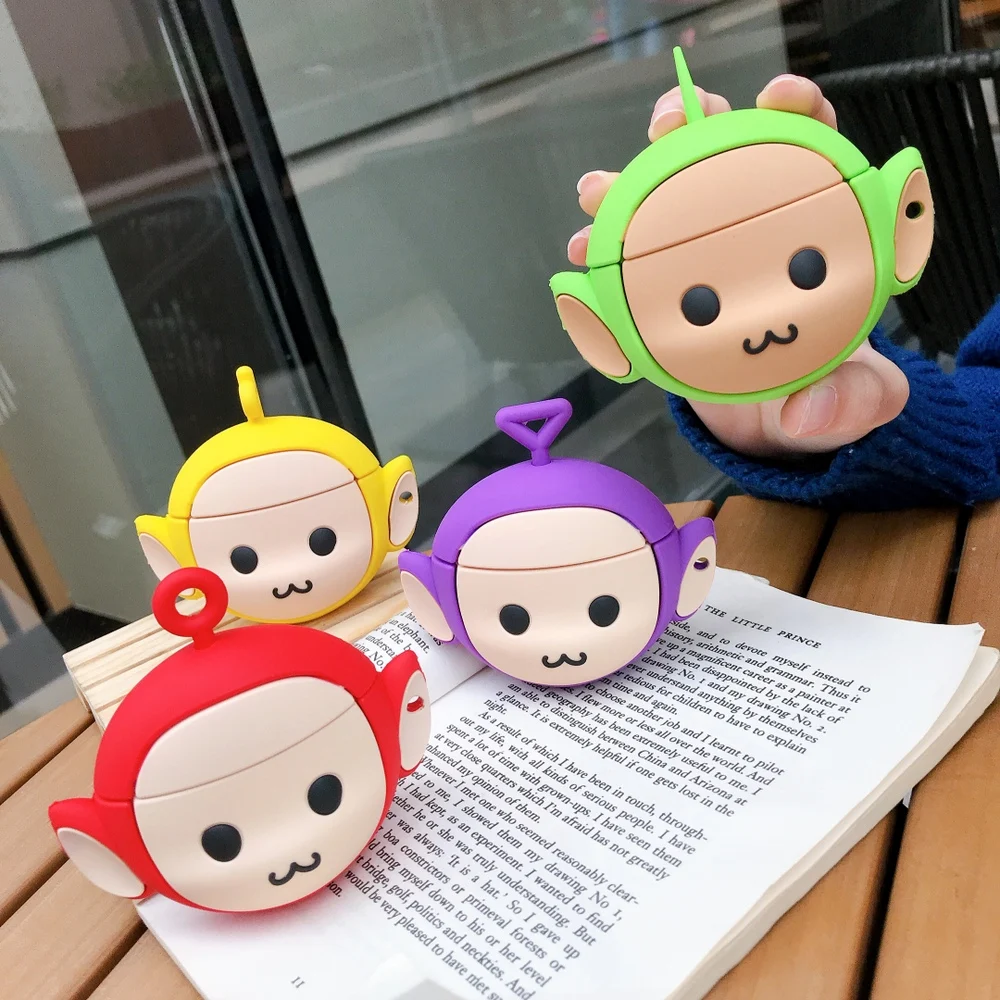 Чехол для наушников airpods 1 2 3 Pro 3D мультяшный милый чехол Teletubbies AirPods Bluetooth гарнитуры