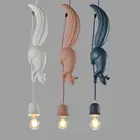 Современные подвесные светильники, светодиодные подвесные светильники в скандинавском стиле, для ресторана, гостиной, спальни, кухни, декор детской комнаты, лампа с белкой