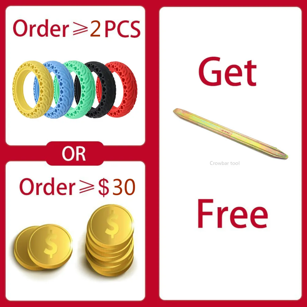 

8.5'' Shock Absorbing Solid Tire for Xiaomi Mijia M365 Pro Electric Scooter accessories Tubeless Stab-resistant Explosion-Proof