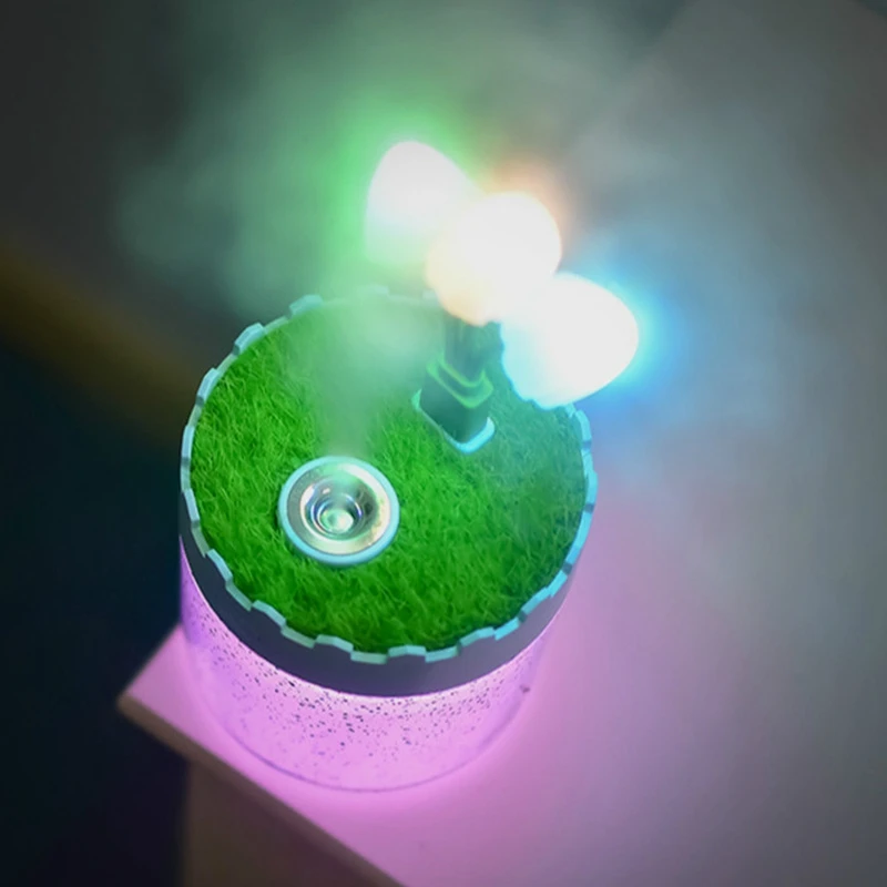 

Hot TOD-300Ml Mini Landscape Humidifiers,Mini Humidifier, with 7 Color LED Night Light Mushroom Night Ligh Humidifier