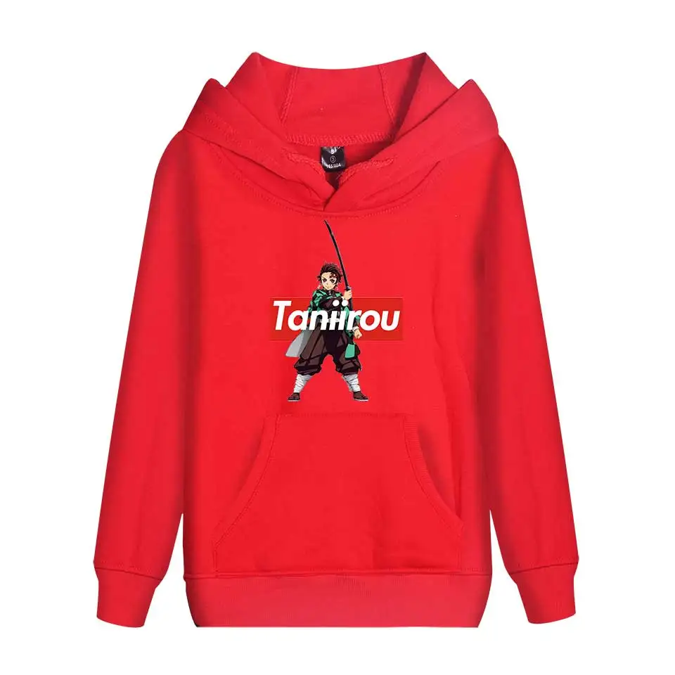 Аниме Demon Slayer пуловер Толстовка для женщин и мужчин Tanjiro Kamado костюм худи Harajuku Kimetsu