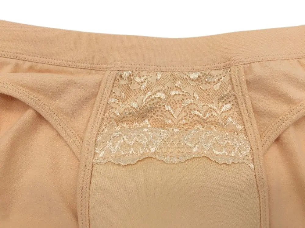 Трансвеститные брюки Control JJ кружевные трусики бежевого и черного цветов
