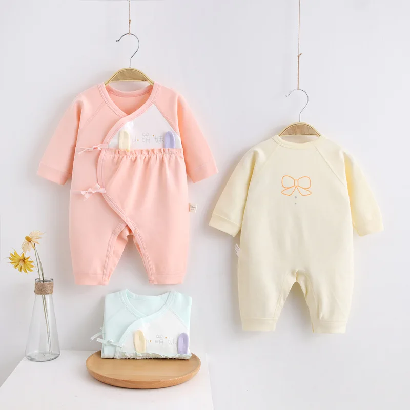 

Spring fall Newborn Baby Girls Clothes Cute Cotton rompers Jacket For Girls Baby Clothing jumpsuit 1st Birthday Princess rompers
