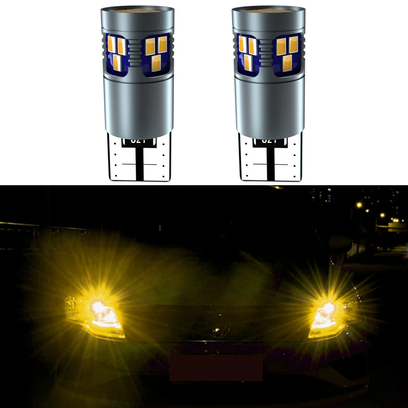 Автомобильные светодиодсветодиодный габаритные огни W5W Canbus белые желтые красные