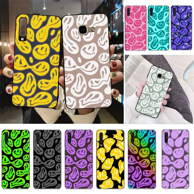 

Cute Funny Trippy Smiley Face Phone Case for Samsung Galaxy A6 plus A51 30s 21S A10 70 40 Fundas Coque