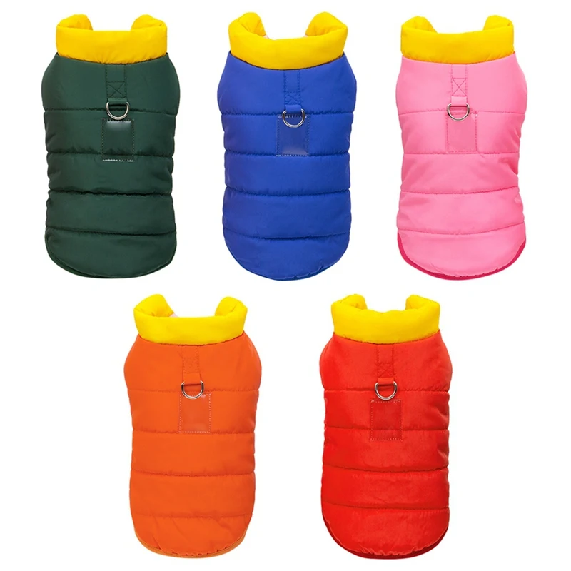 Зимняя теплая одежда для домашних животных пальто без рукавов утепленная куртка