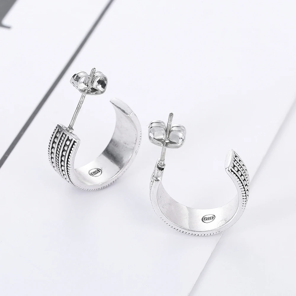 Женские серьги в виде Будды серьги-гвоздики u-образной формы ретро-стиле с