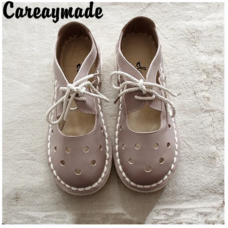 Новая летняя обувь Careaymade из натуральной кожи оригинальная ручной работы