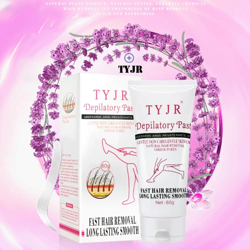 

Lavender Gentle And Painless Hair Removal Cream Body Legs Hair Remover Unisex
