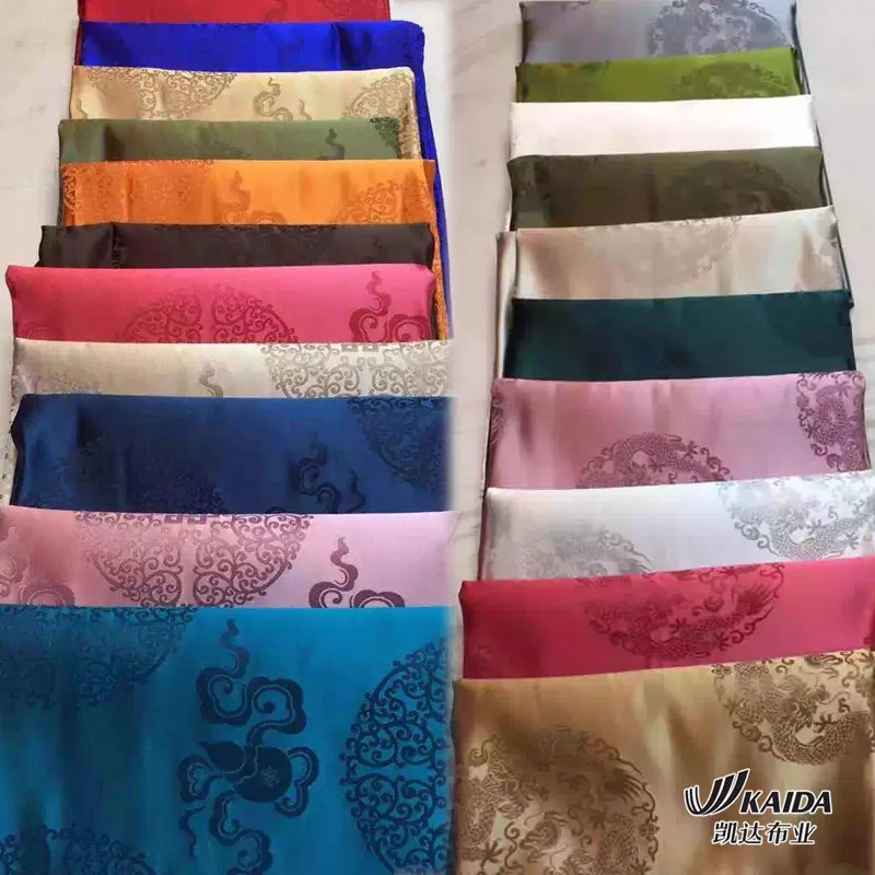 100% шелковая жаккардовая ткань оригинальные красивые платья Ципао ткань/1 м|brocade