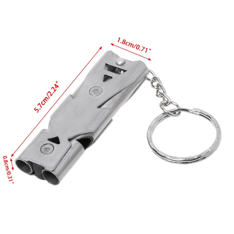 Две трубки высокой децибел спасательный свисток наружные аксессуары | Спорт и