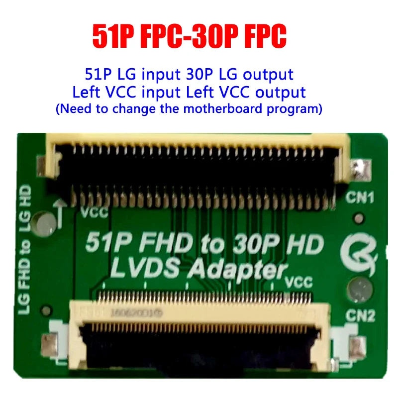 51 Pin FHD на 30 HD адаптер LVDS доска FFC FPC Конвертер Коннектор для LG SAM transfer VCC левая и