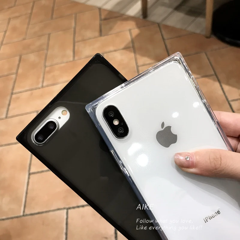 Квадратный прозрачный чехол с 4 подушками безопасности для телефона iPhone 11promax X XR