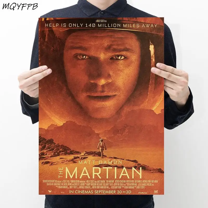 

Movie The Martian Kraft Paper Poster Home Decoration Painting 50.5x35cm