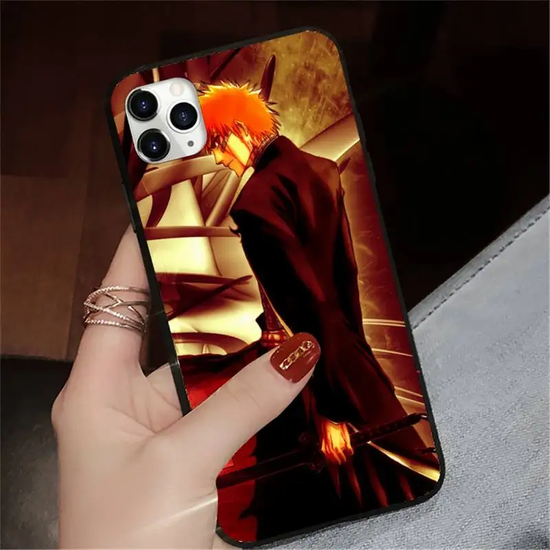 

Kurosaki Ichig anime manga luxury brand shell Phone Case cover for iPhone 11 12 pro XS MAX 8 7 6 6S Plus X 5S SE 2020 XR