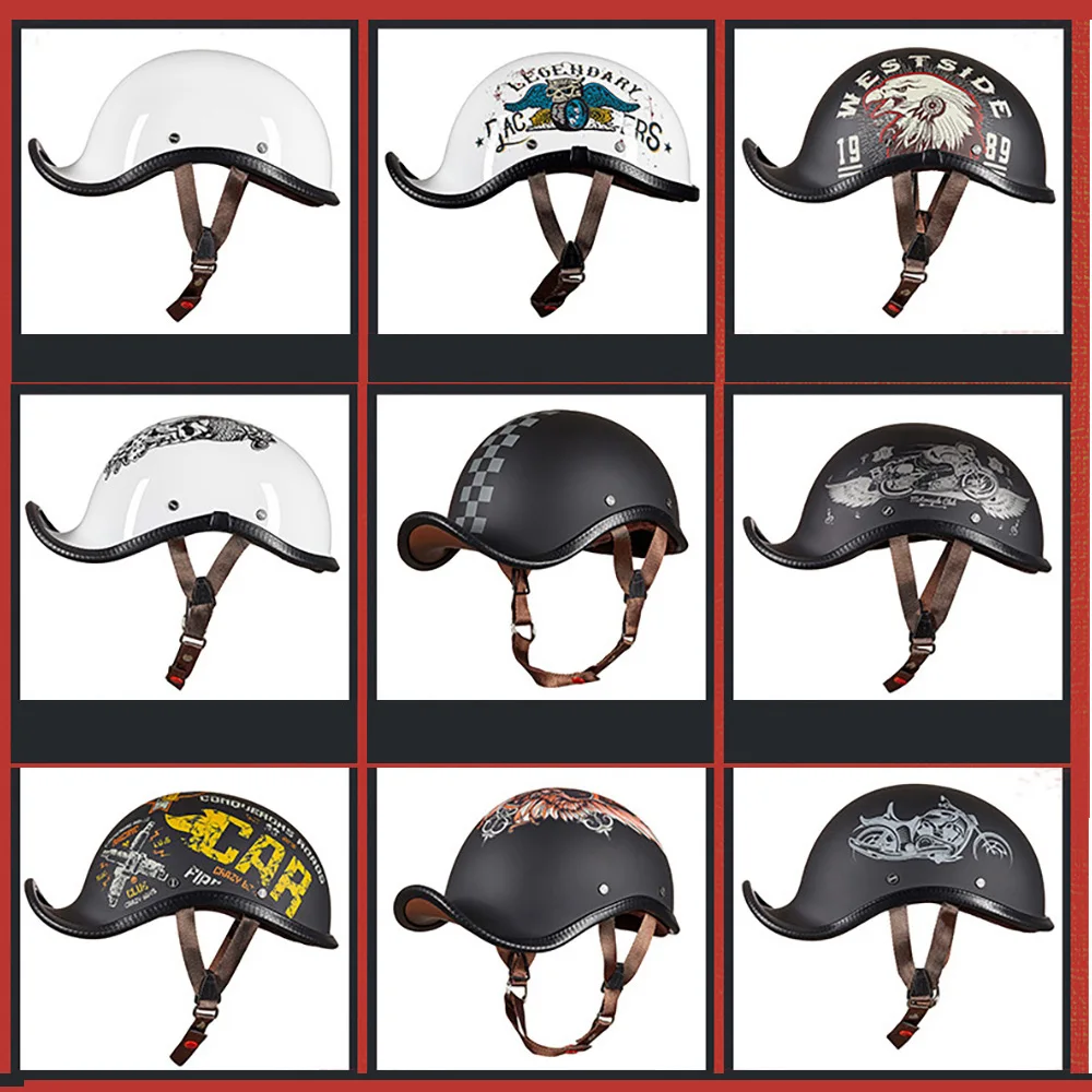 Мотоциклетный шлем GXT Casco Moto Biker мотоциклетный Ретро с открытым лицом Cascos Para