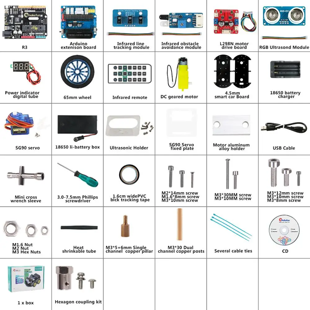 4wd умный робот автомобиль diy для