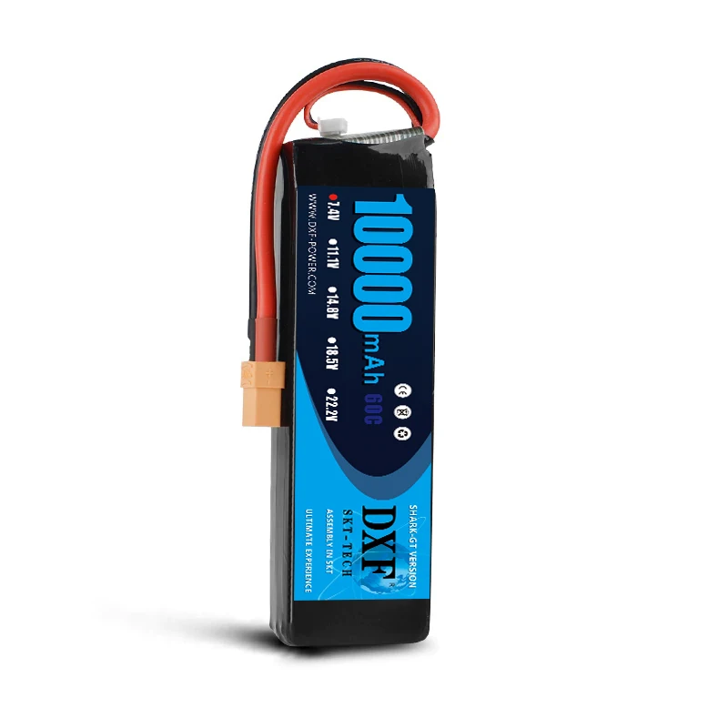 DXF RC автомобиль Lipo батарея 2S 7,4 V 10000mah 60C Max120C Rc самолет автомобиль Parrot Bebop 2 Дрон 11,1 V 2700mah запасное ядро