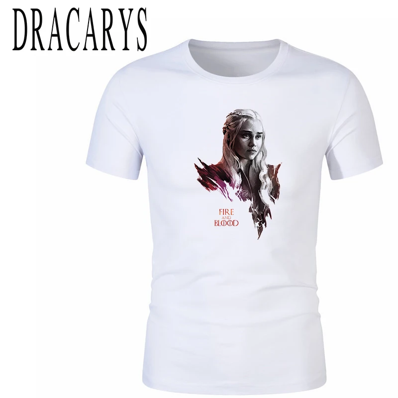 Бренд DRACARYS новинка 2020 Мужская футболка Игра престолов женские футболки лучшие
