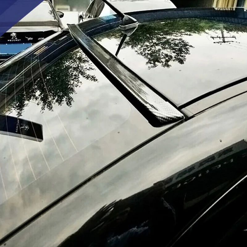 

Универсальный Спойлер на крышу A8 S8 W12, автомобильная наклейка, 1,5 м, Стайлинг автомобиля, 5D резина, углеродное волокно, хвостовое крыло, подой...