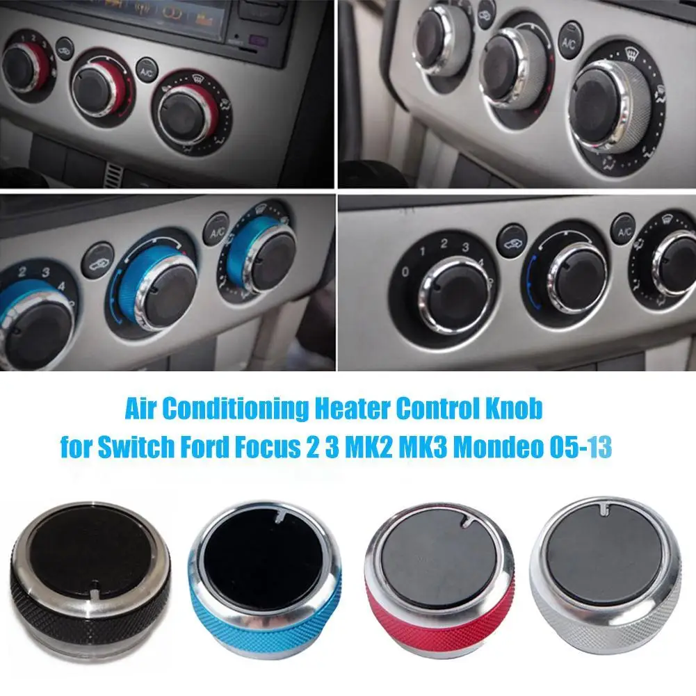 

80% HOT SALES！！！3Pcs Car Air Conditioning Heater Control Knob Switch Cover for Ford Focus 2/3