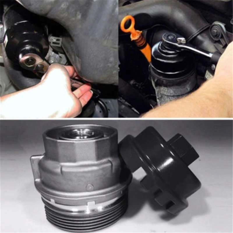 Прочный высококачественный черный масляный фильтр ключ-съемник инструмент для