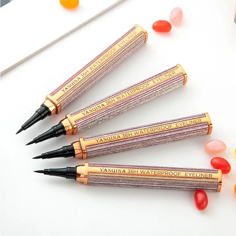 Жидкая подводка для глаз карандаш стойкий звездное небо водостойкая гладкая