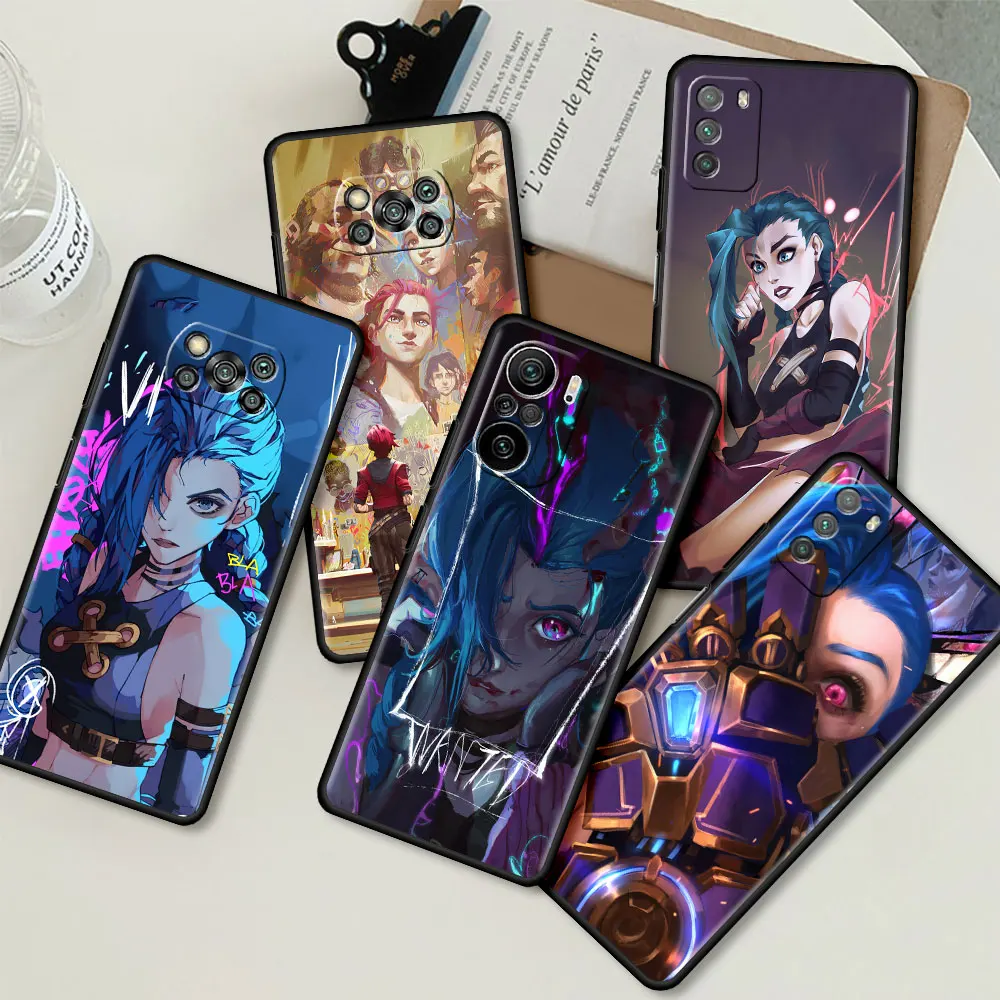 arcane hot anime tpu case for xiaomi mi poco x3 nfc m4 pro m3 f3 gt f1 x2 11t 11 lite 10t 9t note 10 black soft phone cover capa free global shipping