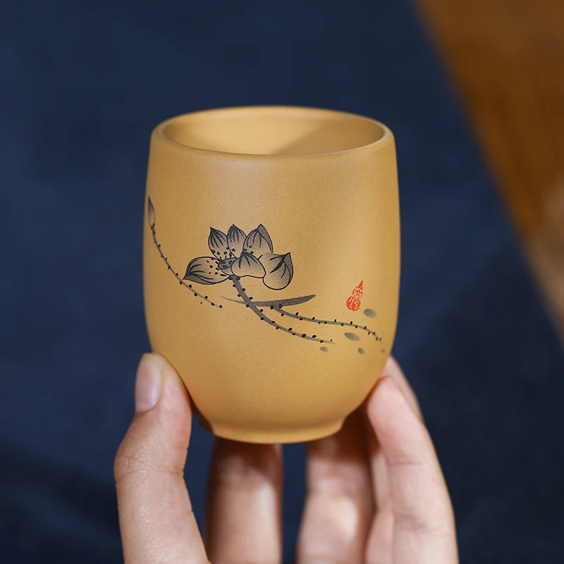 Китайская чайная чашка 120 мл из исинской глины сегментные грязевые чашки Пуэра