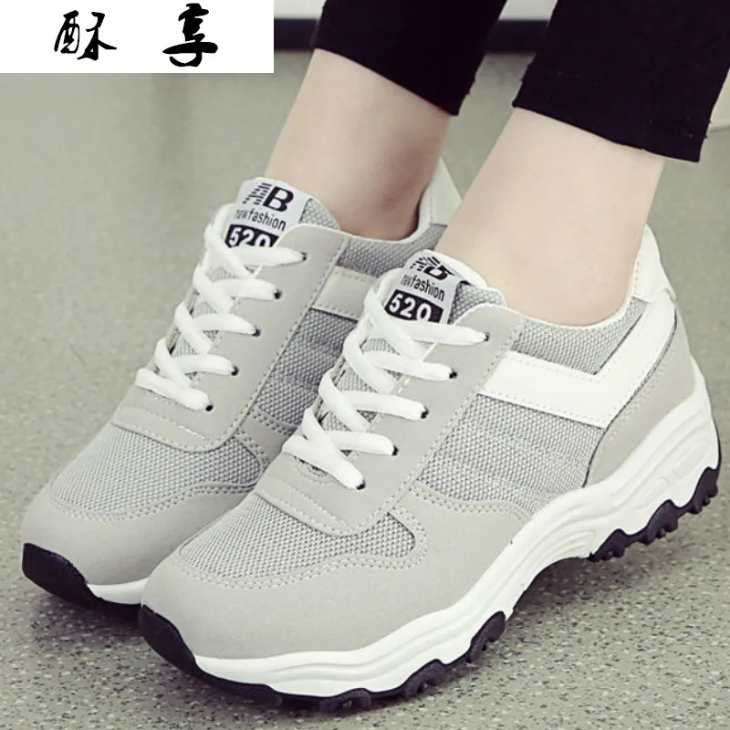 

Кроссовки женские сетчатые на шнуровке, дышащие, Вулканизированная подошва, Повседневная прогулочная обувь, на весну, 2021