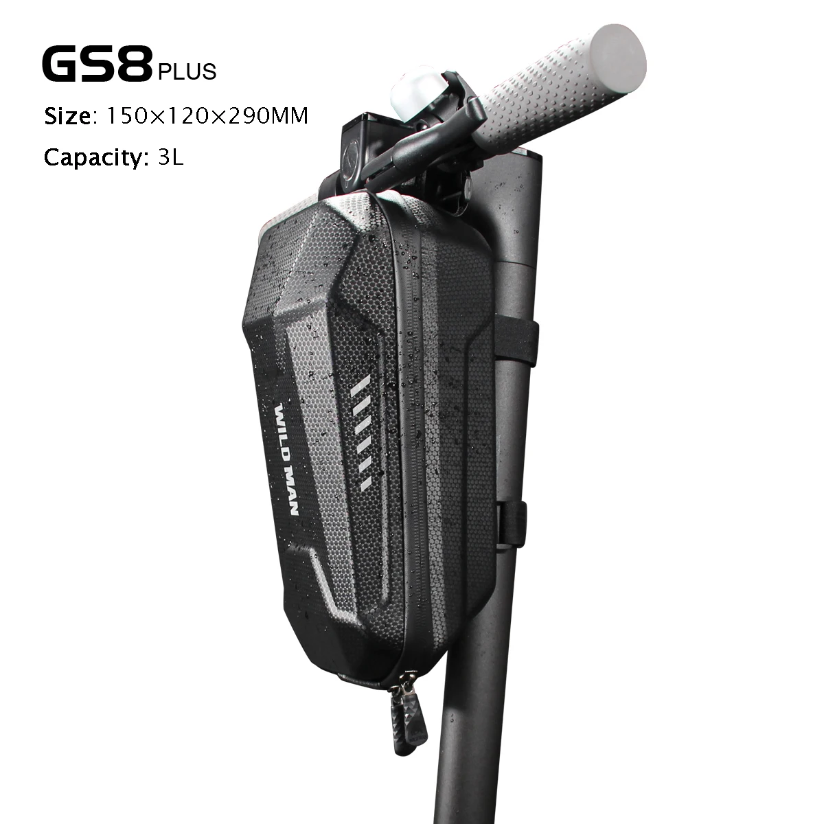 ES8 Plus WILD MAN Rainproof Multifunctional Folding Bike Bag Bicycle Handlebar Bag Panniers EVA Hard Shell Front Cycling Bag Accessories - Цвет: ES8 Plus
