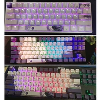 6 25u five sides 4 keys dye subbed keycap esc space bar entre keys pbt beauty of tang dynasty keycaps for diy keyboard hccy