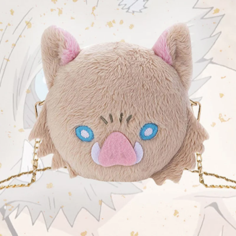 

Hashibira Inosuke Cosplay Anime Demon Slayer Kimetsu No Yaiba Plush Satchel Chain Bag Haversack Christmas Kids Girl Gift
