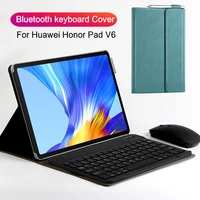 case for huawei honor pad v6 10 4 2020 krj w09 al00 tablet protective bluetooth keyboard protector cover pu leather case mouse
