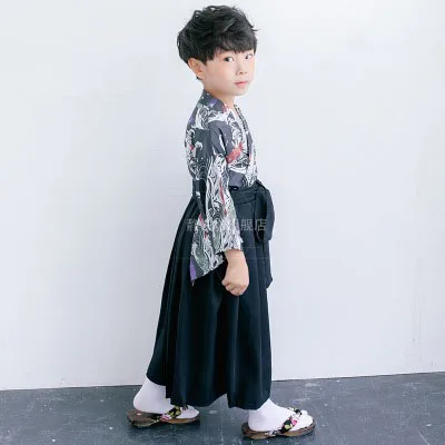 Высокого качества детские кимоно детская одежда на Хеллоуин Самурая