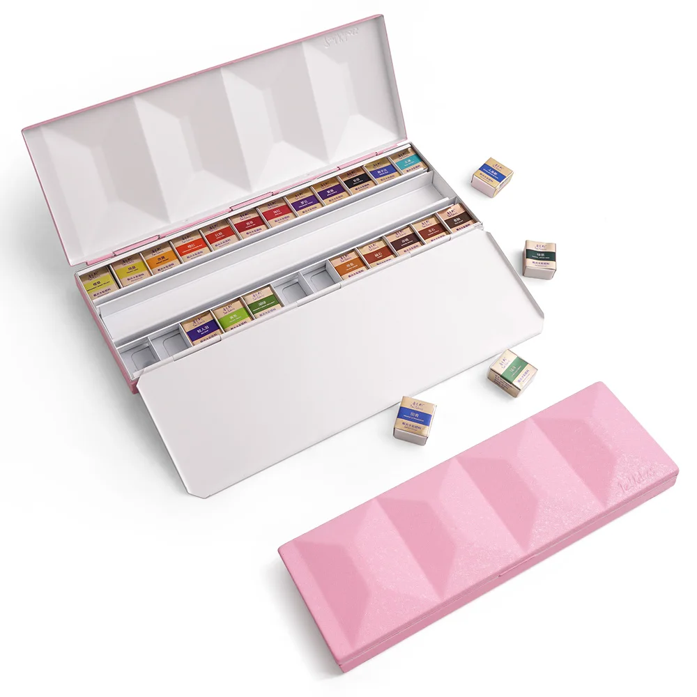 Paul Rubens 24 цвета Акварельная краска художественный класс однотонный розовый