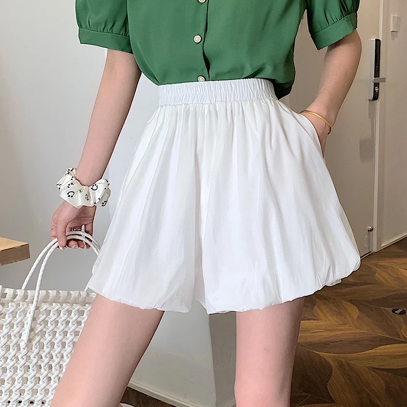 

2020 New Women's Shorts Hot Summer Casual White Black Shorts Plus Size High Waist Short Fashion Woman Streetwear Short Pants